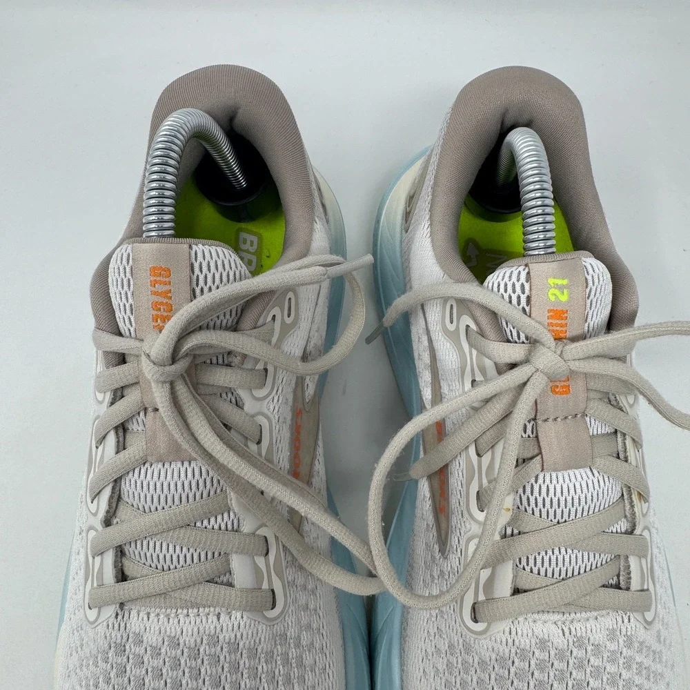 Brooks Glycerin 21 Shoes Beige Sneakers Running Athletic Jogging Women's Size 10